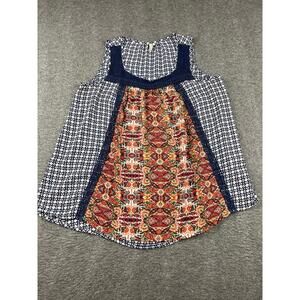 Red‎ Camel Women's Sleeveless Printed Top Blouse Size Large